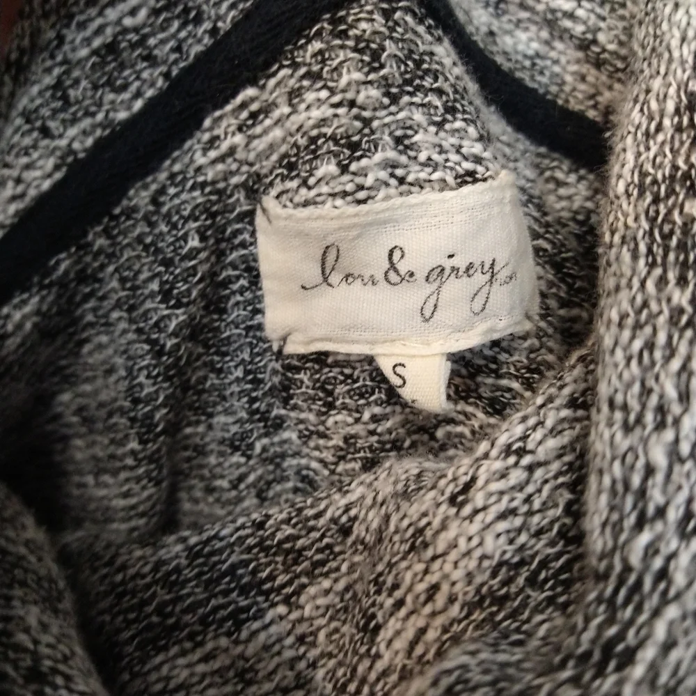 Lou & Grey Marled Grey Cowl Neck Sweater - Picture 5 of 8
